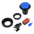 100mm Spherical Dome LED Light Illuminated Push Button Switch for Arcade Video Game Blue