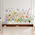 Watercolor Flowers Wall Sticker with Garden Butterflies, EsLuker.ly Mixed Floral Wall Corner Decals Flower Grass Baseboard Skirting Line Wallpaper Living Room Bedroom Wall Art Decoration