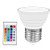 LED RGB Spot Light Colour Changing Dimmable Bulbs-E27 with Remote Control Ambient Lamp with Remote Control Decorative Ambient Light for Stage Hotel Party Mood Light