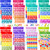 Waynoda 16 Sheets Colorful Alphabet Number Stickers Letter Number Star Heart Stickers Assorted Self Adhesive DIY Crafts Stickers for Arts Greeting Cards Scrapbook Home Decoration Supplies