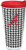 Tervis 1082468 Alabama Crimson Tide Houndstooth Tumbler with Wrap and Red Lid 24oz, Clear