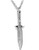 Hamoery Men Women Punk Stainless Steel Knife Dagger Chain Pendant Necklace-Silver- Hamoery Men Women Punk Stainless Steel Knife Dagger Chain Pendant Necklace-Silver-
