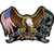 Pow Mia Eagle Embroidered Patch | Large All Gave Some US Flag Iron On | - by Nixon Thread Co. (11")