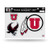 NCAA Rico Industries Die Cut Team Magnet Set Sheet, Utah Utes , 8.5 x 11-inches