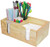 Co-Rect Wood Bar Caddy with Rectangular Design, Blonde
