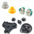 Replacement 3D Analog Thumbstick Joystick Stick Cap Conductive Silicone Button Pad for NGC GameCube Controller