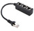 RJ45 Ethernet Splitter Cable RJ45 1 Male to 3 Female Socket Port LAN Ethernet Network Splitter Adapter Cable Compatible with Cat5 Cat5e Cat6 Cat7
