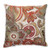 Pillow Perfect Crazy Rosewood Throw Pillow, 16.5-Inch, Red