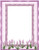 Purple Floral Stationery Printer Paper 26 Sheets