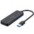Mendian USB 2.0 Hi-Speed 4-Port Splitter Hub For PC Notebook High Speed Computer -Black-
