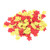 30g Plastic Confetti Table Scatter Maple Leaf Table Confetti Decoration for Thanksgiving Autumn Party Decoration - Red and Gold