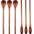 Wooden Coffee Spoons Long Handle Wooden Mixing Spoon Long Handle Wooden Teaspoon Handmade Wood Stirring Spoon for Kitchen Stirring -6, Kusunoki- Wooden Coffee Spoons Long Handle Wooden Mixing Spoon Long Handle Wooden Teaspoon Handmade Wood Stirring Spoon for Kitchen Stirring -6, Kusunoki-