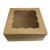 AQSXO Brown Bakery Boxes, Kraft Paper Pastry Boxes with Window, for Pastries, Cookies, Pie, Donuts, Macaroon, 20Pcs.