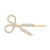 CYTING Stylish Rhinestone Scissors Shape Hair Clips Hair Barrettes Bobby Pins Hair Accessories for Women Lady Girls -Scissors Hair pin-Gold Plated-