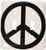 3dRose lsp_40211_2 Peace Sign- Inspirational Art Double Toggle Switch Black