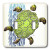 3dRose lsp_44618_2"Illustration with Sea Turtle - Double" Toggle Switch