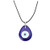 Evil Eye Necklace,Blue Turkish Glass Leather Rope Evil Eye Necklace for Women Men Lucky Protection Necklace