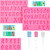 Heptour Silicone Letter Molds and Numbers Molds, Alphabet Molds for Chocolate, 3 Pieces Uppercase Lowercase Number Silicone Letters Mold Fondant Mold with 3 Pcs Droppers for Candy,Keychain and More