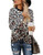 Miselon Women's Long Sleeve Leopard Tunic Tops Casual Fall Twist Front Tops -Small, Leopard5-