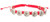 Confirmation Red Cord Bracelet with Silver Toned Holy Spirit Medals, 8 1/2 Inch