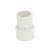 MroMax 25mm X 20mm ID PVC Reducing Coupling Hub by Hub Pipe Fitting Adapter Connector Fix Hold Corresponding Pipes White 1Pcs