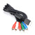 Oumij1 Audio Cable, Video Cable,AV Multi Out to Component Video/Audio Cable Cord for Sony Playstation PS2 PS3
