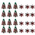 Amosfun 200pcs Christmas Confetti Snowflake Christmas Tree Confetti Scatter Xmas Holiday Party Table Decorations Supplies