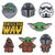 Funall 8 PCS Diamond Painting Stickers for Kids and Adults?Sticky Mosaics Art Stickers?Baby Yo-da Star War Mandalorian DIY 5d Diamond Painting Kits