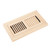 Homewell Maple Wood Floor Register, Flush Mount Vent with Damper, 4x10 Inch, Unfinished