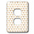 3dRose lsp_265021_6 Pretty Rose Gold Bees Pattern Plug Outlet Cover