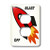 3dRose lsp_43709_6 Red Blast Off Rocket Outlet Cover