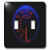 3dRose LLC lsp_80570_2 Auto Speedometer Glows in The Dark Double Toggle Switch