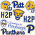 University of Pittsburgh Pitt Panthers Sticker Vinyl Decal Laptop Water Bottle Car Scrapbook -Sheet - Type 2-