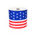 CheeseandU Patriotic Stripe Wired Ribbon USA Flag Ribbon Independence Day Ribbon 4th of July Ribbons for Memorial Day, Veterans Day, 4th of July, President's Day Decorations 1.5inch x 10yards