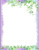 Purple Blue Green Floral Stationery Printer Paper 26 Sheets