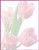 Pink Tulip Floral Stationery Printer Paper 26 Sheets