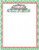 Green Merry Christmas Stationery Printer Paper 26 Sheets