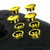 eXtremeRate Chrome Gold Interchangeable ABXY Buttons for Nintendo Switch Pro Controller, DIY Swappable Replacement ABXY for NS Pro Controller- Controller NOT Included