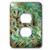 3dRose lsp_156169_6  Peacock Tail Feathers Eyes 2 Plug Outlet Cover