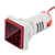 Mini Size LED Voltage Meter Indicator Plastic Stable Digital LED Voltmeter 60-500V 0-100A AC Voltage Signal Indicator for Testing-red-