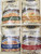 Alessi Athentic Italian Soup Mix 4 Flavor Variety Bundle: -1- Tuscan White Bean Soup, -1- Chicken Flavored Noodle Soup, -1- Porcini Mushroom Soup, and -1- Neapolitan Bean Soup, 4-6 Oz Ea