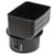 Universal Downspout to Drain Pipe Tile Adapter,  3x4x4 Inch, Black