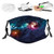 Comfortable Windproof mask Space Galactic Image on Milky Way with Colorful Alluring Cosmos Display Artwork Print Magenta Blue Printed Facial decorations for Unisex adult