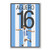 Sergio AgUero Poster - Argentina Soccer Art