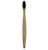 Eco-Friendly Bamboo Charcoal Infused Toothbrush Biodegradable Handle with Soft Nylon Bristles -Black-