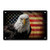 Vintage Us Flag and Eagle Tin Signs, Retro Aluminum Metal Tin Sign Art Decoration Wall Decor for Coffee Bar Kitchen Laundry Pub Home Decor 8x12 Inches