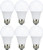 TCP LED 40 Watt Equivalent, 6 Pack, A19 Non-Dimmable Light Bulbs, Soft White -2700K-
