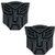Transformers Autobot Emblem Sticker for Cars 2pcs in Set - 4" Tall - ?ar Accessories PVC Autobot Emblem [Black-