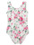 DOMUSGO Gymnastics Leotards for Girls 7-8 Years White Floral,Sparkly Kids Gymnastics Outfit,Dance Unitard Quick-Dry