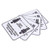 Fadeless Warning Decal Warning Sign Oil-Proof Stable Warning Sticker Distance Sign Decal Safety Distance Sticker for Retail Store for Mall School for Restaurant